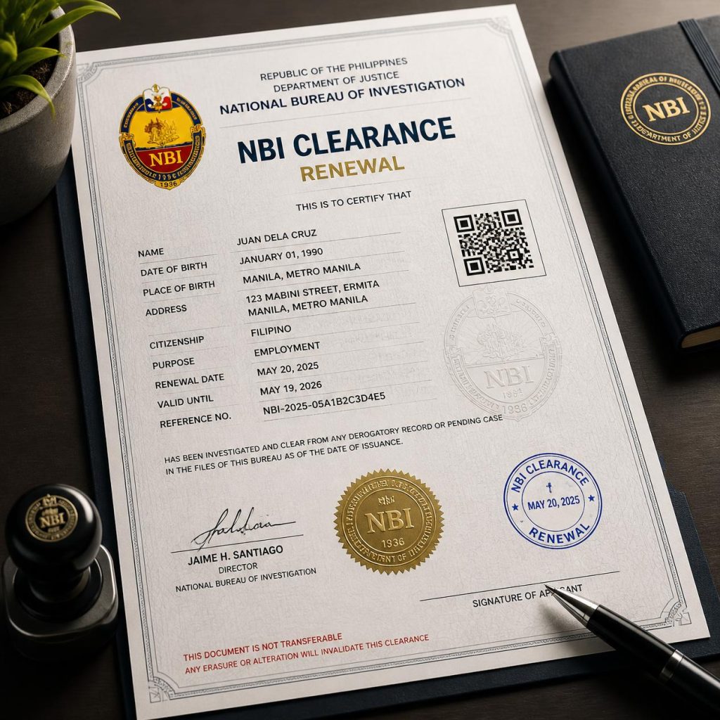 nbi clearance renewal